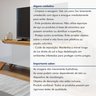 Rack para TV até 58 Polegadas 100% MDF 4 Portas 180cm  Pés Madeira Maciça Grécia - 11