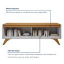 Ver imagem 6 de Rack para TV até 58 Polegadas 100% MDF 180cm Pés em Madeira Maciça 4 Portas Grécia Bege