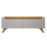 Rack para TV até 58 Polegadas 100% MDF 4 Portas 180cm  Pés Madeira Maciça Grécia - 13