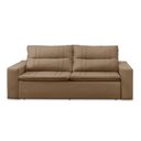 Ver imagem 4 de Sofá Retrátil e Reclinável 3 Lugares com Molas 1,80m Escócia Suede Cappuccino Mirra Decor