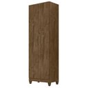 Ver imagem 1 de Armário Multiuso Lavanderia 55cm 2 Portas Staxx Castanho Wood Z17 - Mpozenato