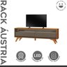 Rack para Tv até 75 Polegadas 2 Gavetas 180 com Led Fita Austria - 2
