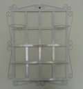 Ver imagem 2 de Suporte Ferro Plantas Branco Quadrado 5 vasos
