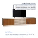 Ver imagem 5 de Rack para Tv até 75 Polegadas com 2 Portas Ripadas Logan