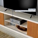 Ver imagem 3 de Rack para Tv até 75 Polegadas com 2 Portas Ripadas Logan