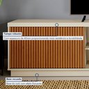 Ver imagem 4 de Rack para Tv até 75 Polegadas com 2 Portas Ripadas Logan