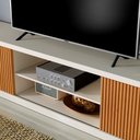 Ver mais imagens de Rack para Tv até 75 Polegadas com 2 Portas Ripadas Logan