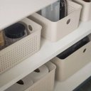 Ver imagem 7 de Cesto Organizador 4,5L Tampa Flow 34x15cm Bege ou Multiuso D