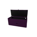 Ver imagem 2 de Recamier Puff Baú Sapateira e Gaveta 90 Cm para Cama de Solteiro - Roxo