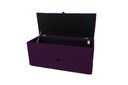 Ver imagem 2 de Recamier Puff Baú Sapateira e Gaveta 90 Cm para Cama de Solteiro - Roxo