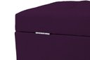 Ver imagem 3 de Recamier Puff Baú Sapateira e Gaveta 90 Cm para Cama de Solteiro - Roxo