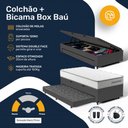 Ver imagem 3 de Cama Box Baú Solteiro com Colchão de Molas Ensacadas Double Comfort + Auxiliar 88cm