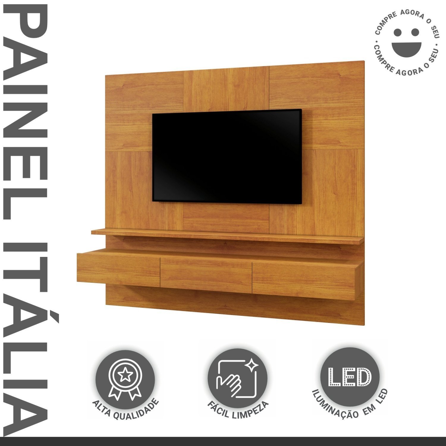 Painel 3 Portas Basculas Italia 180cm - 2