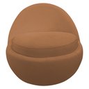 Ver imagem 6 de Poltrona Decorativa Orgânica Kaira Base Fixa Bouclê Terracota - Nexta Casa