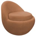 Ver imagem 1 de Poltrona Decorativa Orgânica Kaira Base Fixa Bouclê Terracota - Nexta Casa