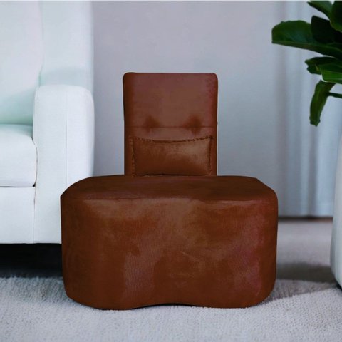 Recamier Beethoven Pet Deluxe Puf Feijão Orgânico Terracota