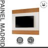 Painel Ripado para Tv até 58 Polegadas 100% MDF Madrid 160cm - 2
