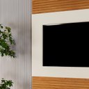 Ver imagem 6 de Painel Ripado para TV até 58 Polegadas 100% MDF 160CMX130CM Madrid Marrom