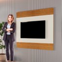 Ver imagem 5 de Painel Ripado para TV até 58 Polegadas 100% MDF 160CMX130CM Madrid Marrom