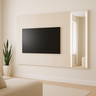 Painel para Tv até 75 Polegadas Reflecta 100% MDF com Espelho Jateado 218cm - 1