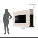 Ver imagem 4 de Painel para Tv até 75 Polegadas Reflecta 100% MDF com Espelho Jateado 218cm