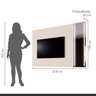 Painel para Tv até 75 Polegadas Reflecta 100% MDF com Espelho Jateado 218cm - 4
