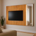 Ver imagem 1 de Painel para Tv até 75 Polegadas Reflecta 100% MDF com Espelho Jateado 218cm