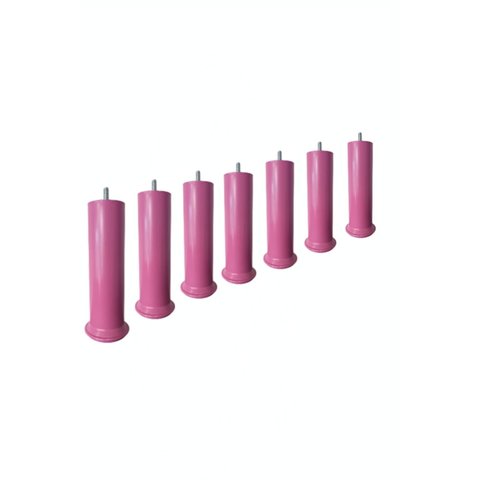 Kit Pés 20 Rosa para Cama Box- Altura de 18 Cm, Suporta até 120 Kg por Pé,