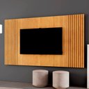 Ver imagem 1 de Painel Ripado para TV até 65 Polegadas 100% MDF 237CMX135CM Piazza Marrom