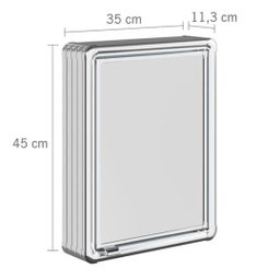 Armário para Banheiro de Sobrepor 35x45x11,5cm Lbp12/s - Astra - 3