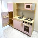Ver imagem 4 de Fogão Cozinha Infantil de Pinus Rosa