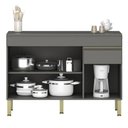 Ver mais imagens de Armário de Cozinha e Balcão com Tampo 150cm Lina K02 Gris/Freijó - Mpozenato