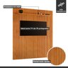 Painel para TV até 75 Polegadas 100% MDF  228cm X 250cm Ripado sem Led com Prateleira Paris - 3