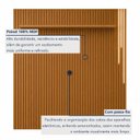 Ver imagem 5 de Painel Ripado para TV até 75 Polegadas 100% MDF com LED 228CMX250CM com Prateleira Paris Marrom