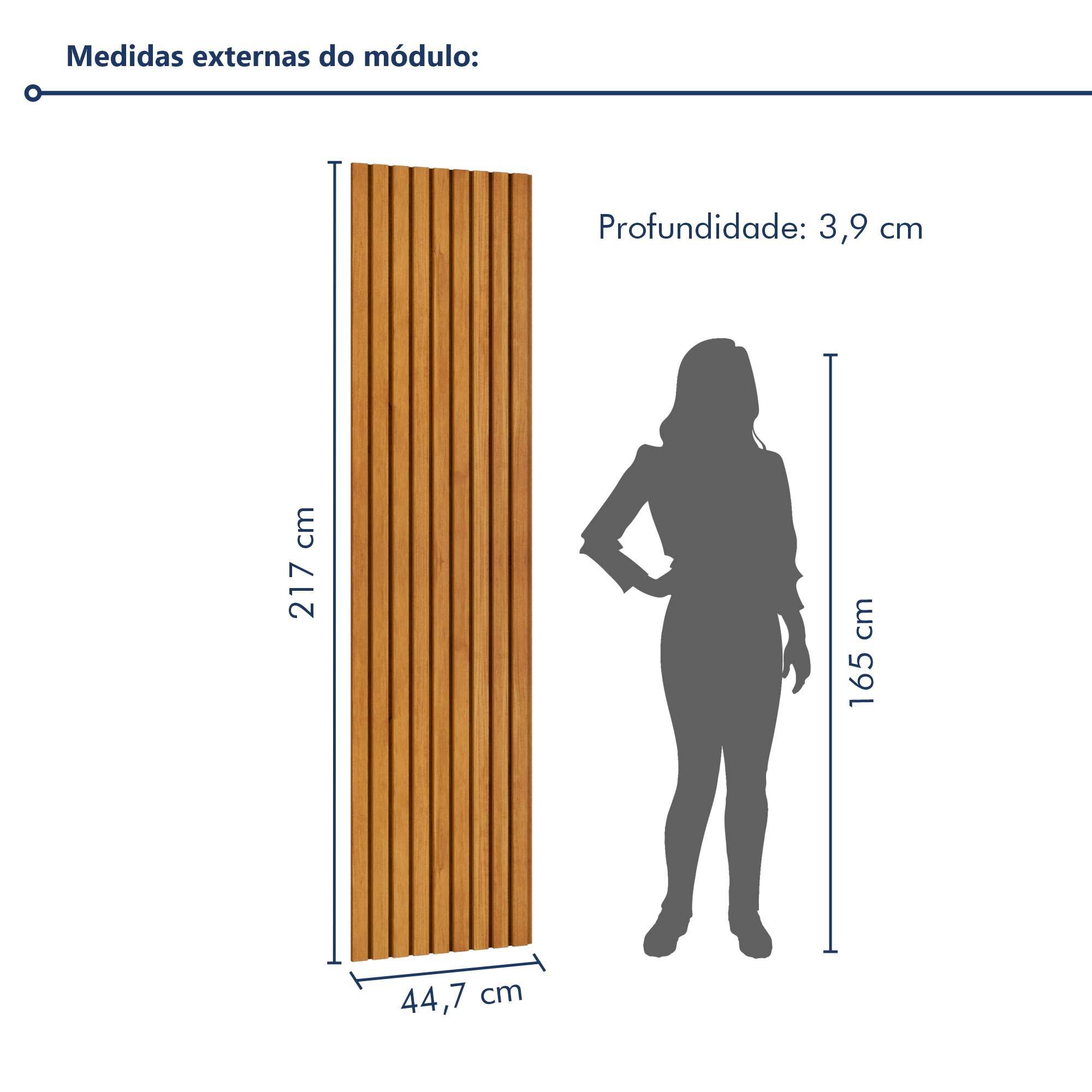 Painel de Tv Extensão Ripado Paris 2170 - 5