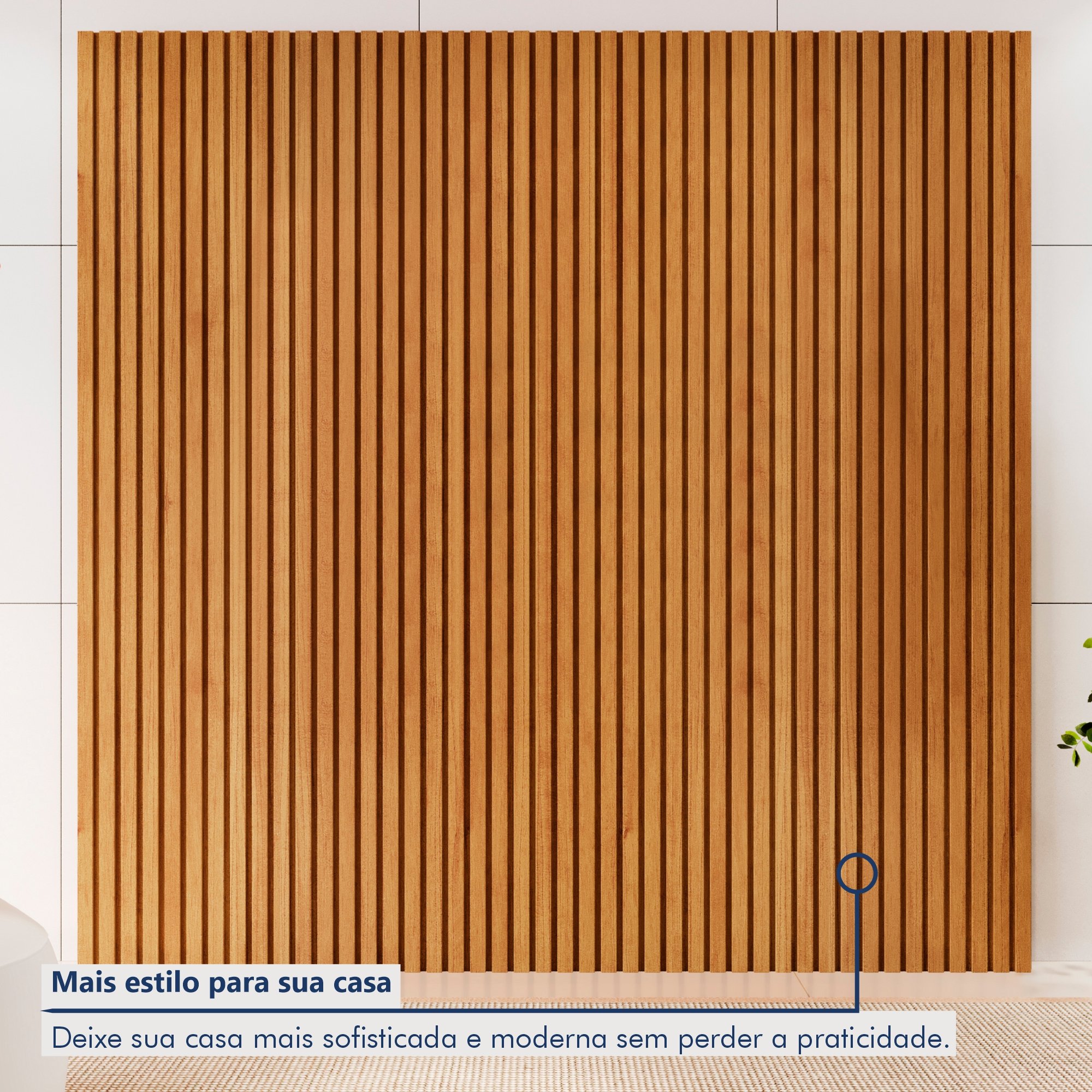 Painel de Tv Extensão Ripado Paris 2170 - 4