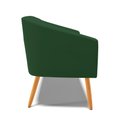 Ver imagem 4 de Namoradeira 02 Lugares Stella Veludo Pés Palito Castanho - D’Rossi - Verde