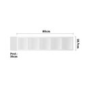 Ver imagem 2 de Nicho Garrafeiro Horizontal 80cm para 5 Garrafas Pérola Luciane Móveis