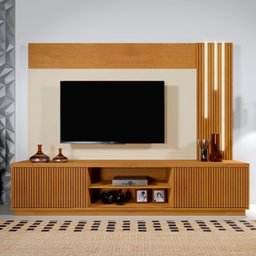 Estante para Tv e Home com Led Cascata 2 Portas Valencia - 1