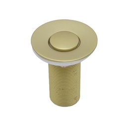Kit Torneira Banheiro Bancada Dourado Luxo + 1 Válvula Click - 5
