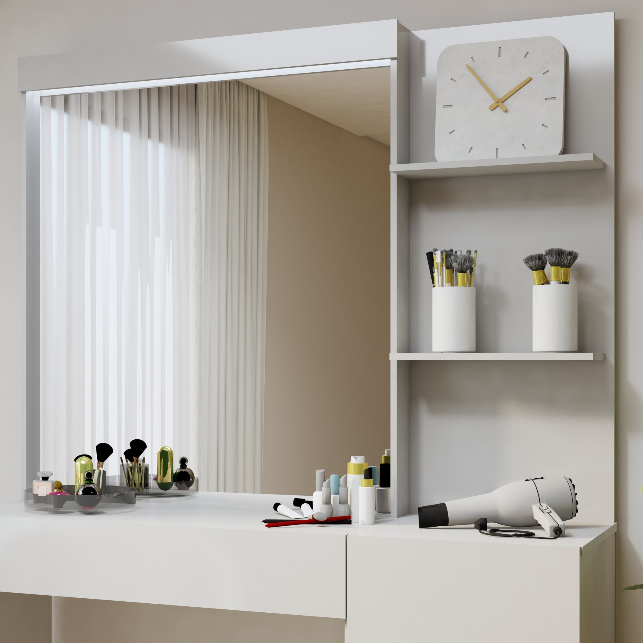 Penteadeira Camarim 100% MDF Londres New - 8