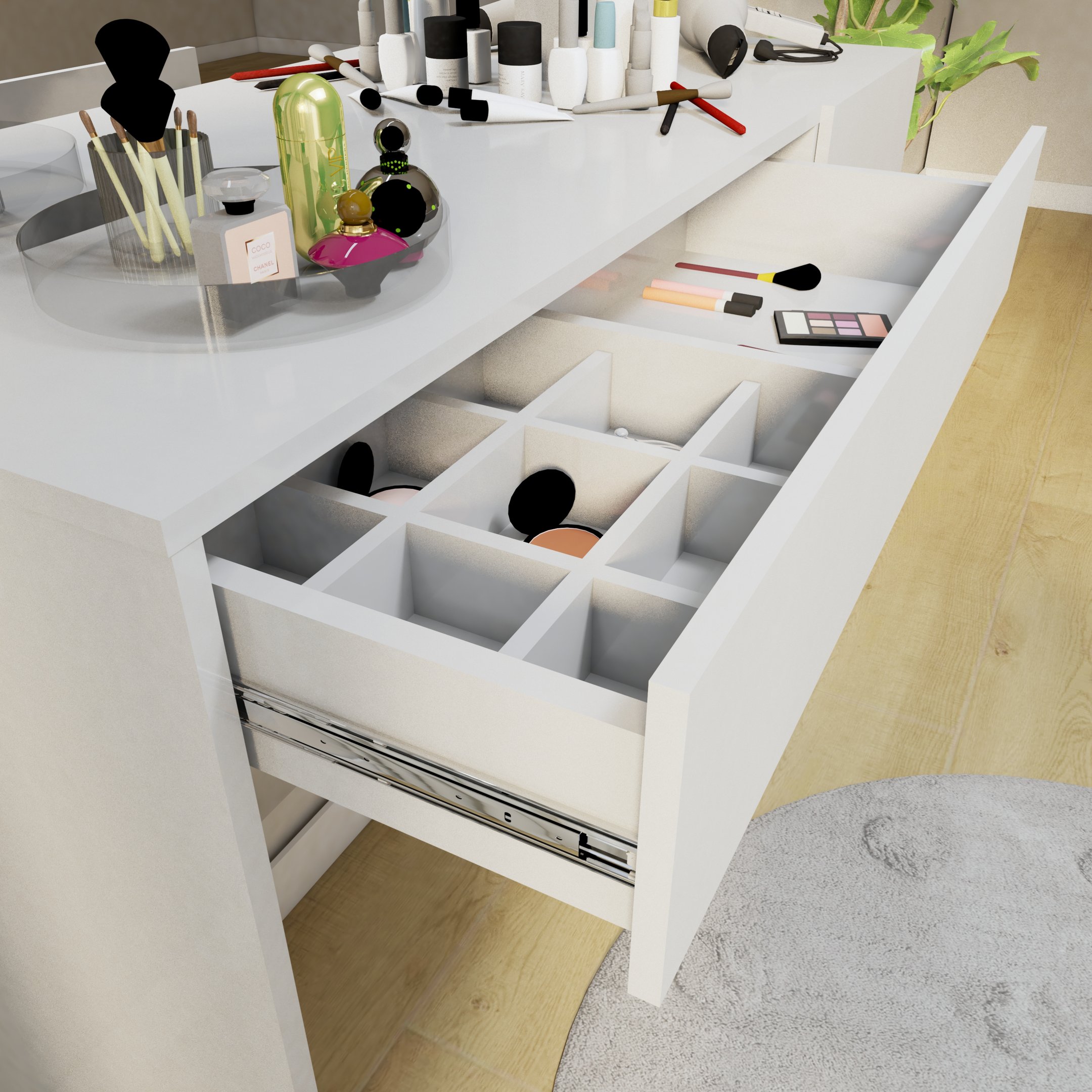 Penteadeira Camarim 100% MDF Londres New - 7