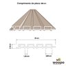 Painel Ripado Wpc Externo Varias Cores Kit 5 Un - 2,90m X 20cm (0,58m²) - 8