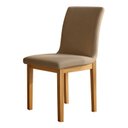 Ver imagem 3 de Kit 4 Cadeiras para Sala de Jantar Pés Madeira Maciça Bella Bege/Cinamomo/Veludo