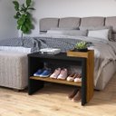 Ver imagem 4 de Sapateira Prática para Entrada - Banco com Espaço para Sapatos e Objetos