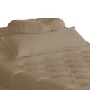 Ver imagem 5 de Maca Estofada Estética Capitonê 80 Cm Suede Capuccino - Fm