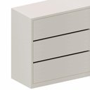 Ver imagem 3 de Cômoda para Quarto com 6 Gavetas 180 Cm 100% Mdf Casa Lar Cor:titânio