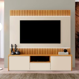 Estante Home para TV até 58 Polegadas 100% MDF 180cm com Led  3 Gavetas  Boreal - 1