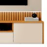 Estante Home para TV até 58 Polegadas Laqueado 100% MDF 180cm com Led 3 Gavetas Boreal  - 9