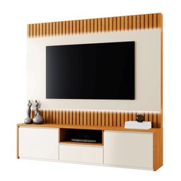 Estante Home para TV até 58 Polegadas 100% MDF 180cm com Led  3 Gavetas  Boreal - 2